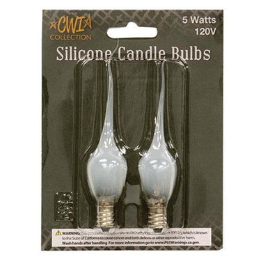 2 pk Silicone Candle Bulbs 5W - The Fox Decor